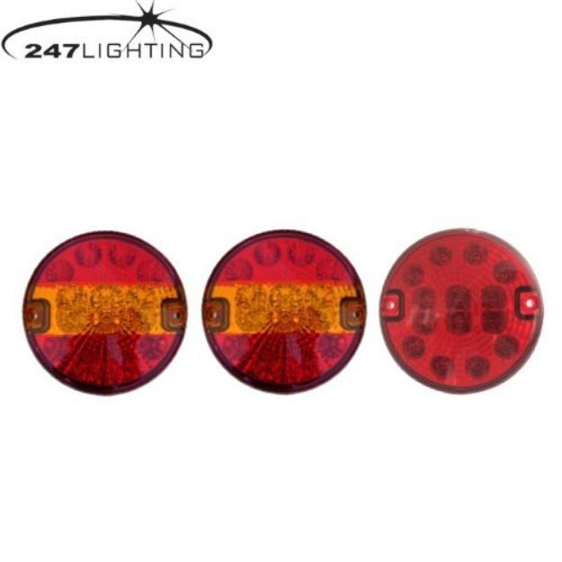 Picture of Right: LED Hamburger Lamp Set | Set of 3 | S/T/I/F | Fog tail Lamp